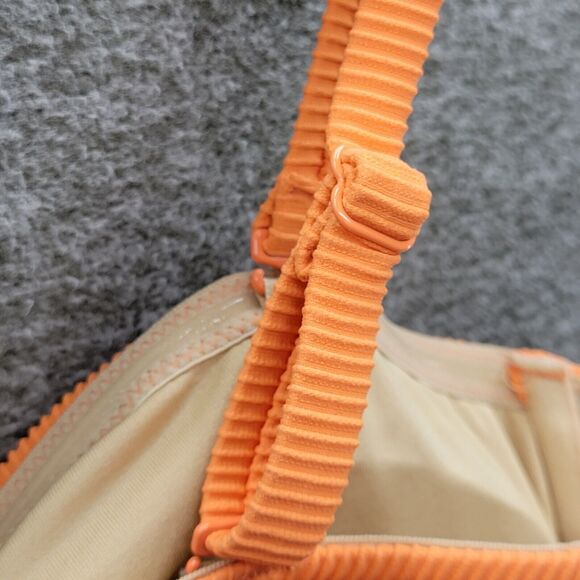 Old Navy Swim Bikini Top Women’s 2X Orange Coral Textured Rib Cinch Front NWT - Picture 8 of 14